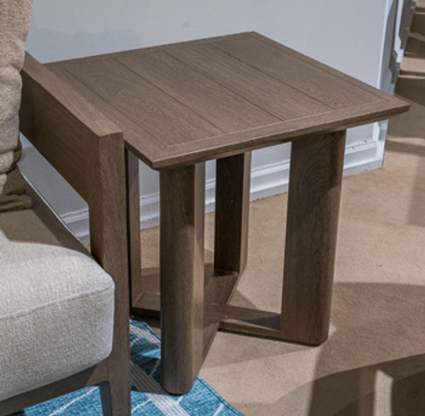 Ashley Serene Bay Dark Brown Outdoor End Table