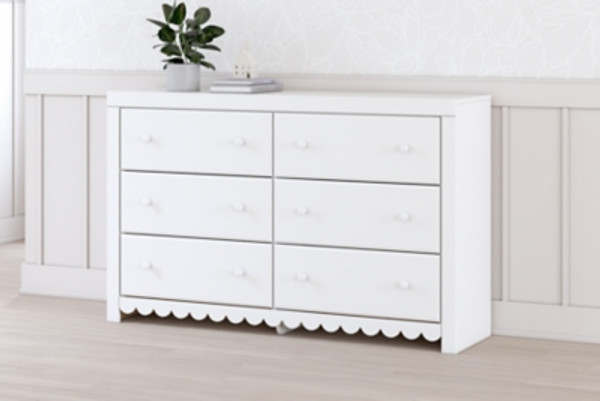 Ashley Mollviney White Dresser