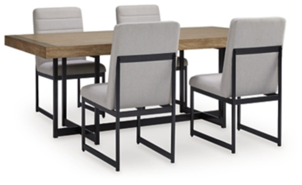 Ashley Tomtyn Light Brown Dining Table and 4 Chairs Ashley Tomtyn Light Brown Dining Table and 4 Chairs