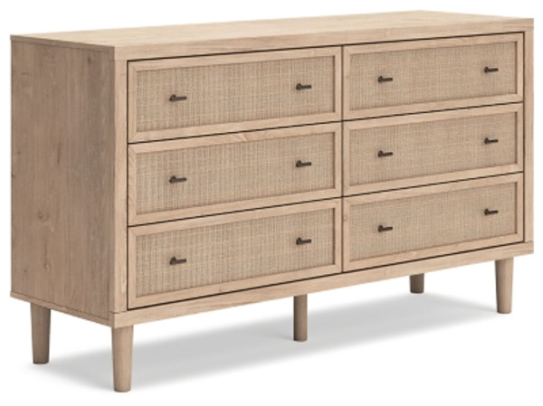 Ashley Cielden Two-tone King Panel Bed with Dresser