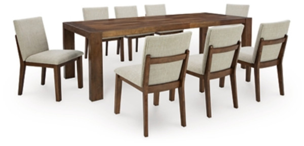 Benchcraft Kraeburn Brown Dining Table and 8 Chairs