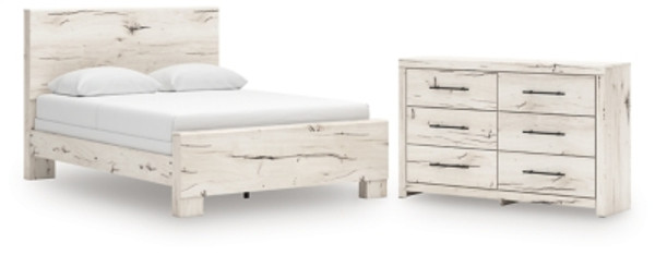 Ashley Lawroy Light Natural Queen Panel Bed with Dresser B100/13/B2310/54/57/60(2)/31 Ashley Lawroy Light Natural Queen Panel Bed with Dresser B100/13/B2310/54/57/60(2)/31