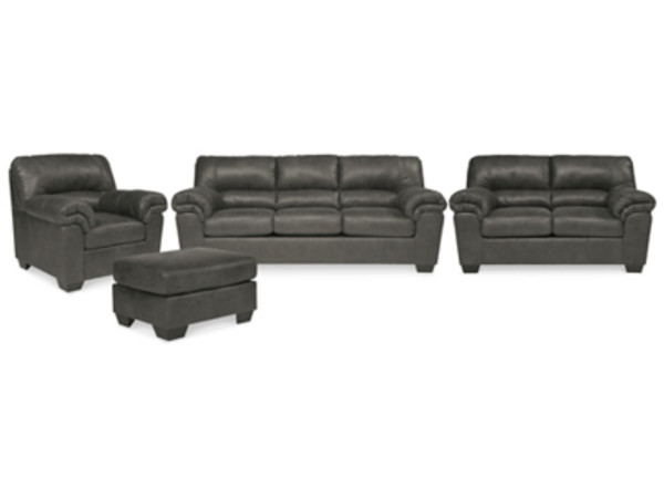 Ashley Bladen Slate Sofa, Loveseat, Chair and Ottoman
