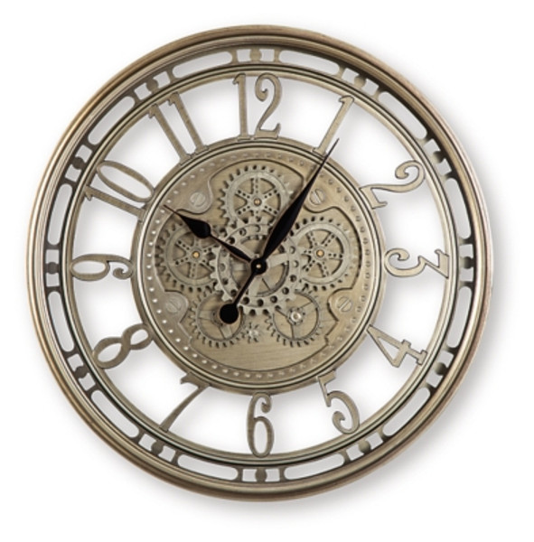 Ashley Gilover Champagne Finish Wall Clock