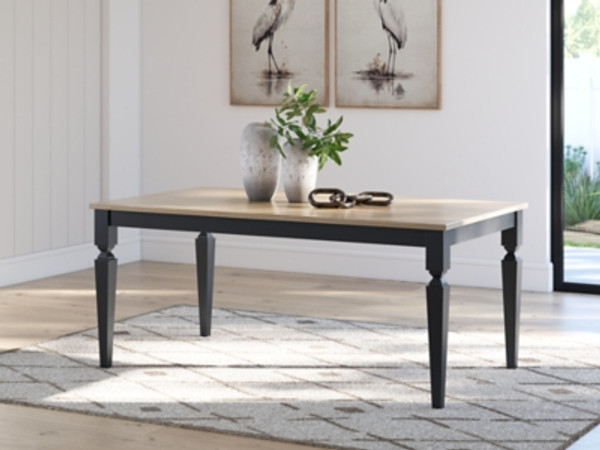 Ashley Plazaton Grayish Brown Black Dining Table