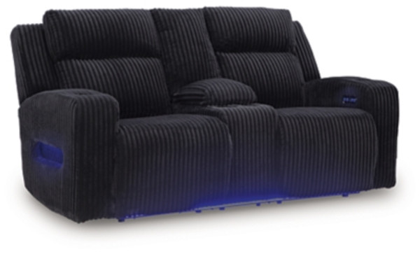 Ashley TwinBrooke Alloy Power Reclining Loveseat with Console