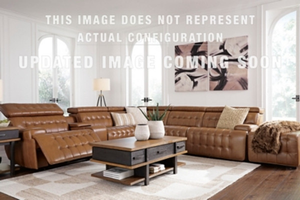 Ashley Temmpton Chocolate 3-Piece Sectional with Ottoman U92708/46/58/62/08
