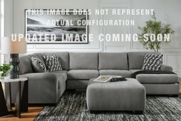 Benchcraft Birkdale Court Gray 3-Piece Sectional with Ottoman 32402/17/34/66/08