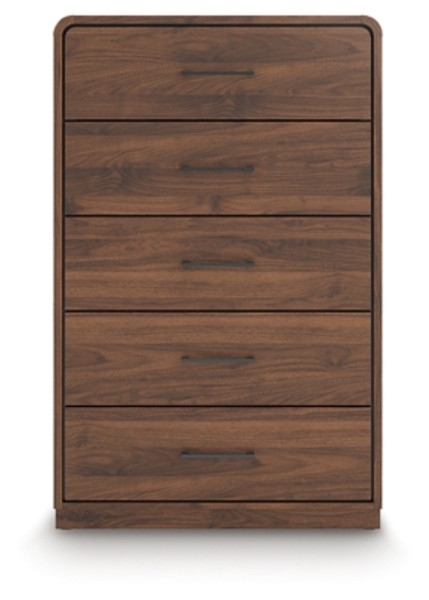 Ashley Hollinaze Walnut Brown Chest of Drawers