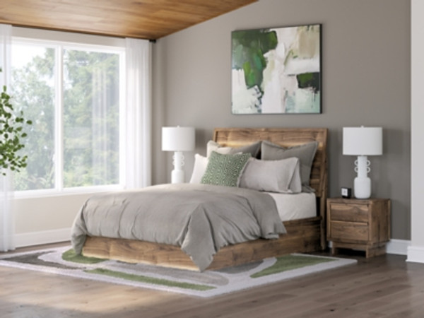 Ashley Zadilyn Brown Queen Panel Bed B100/13/B3367/54/57/95