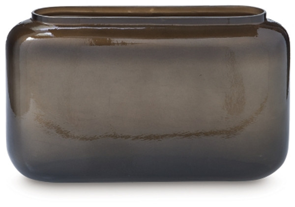 Ashley Sumner Gray Gold Finish Vase