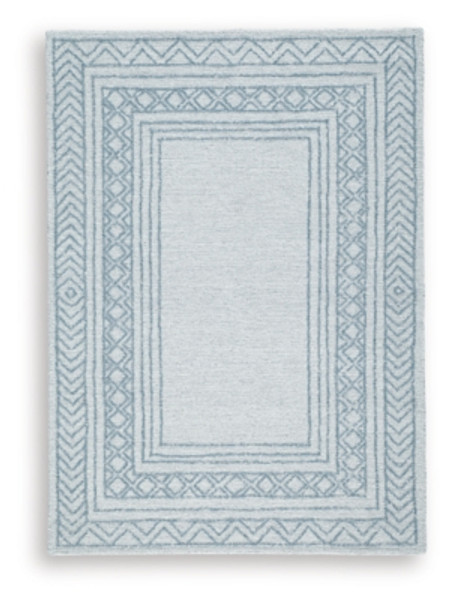 Ashley Azelhurst Blue Ivory Gray 5' x 7' Area Rug Ashley Azelhurst Blue Ivory Gray 5' x 7' Area Rug