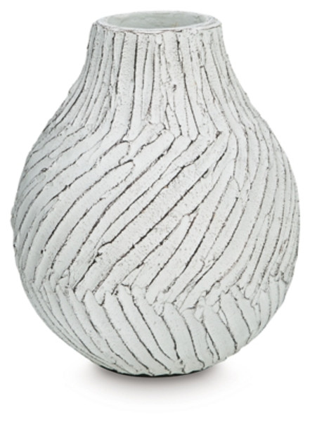 Ashley Shelvie Distressed White Vase A2000849