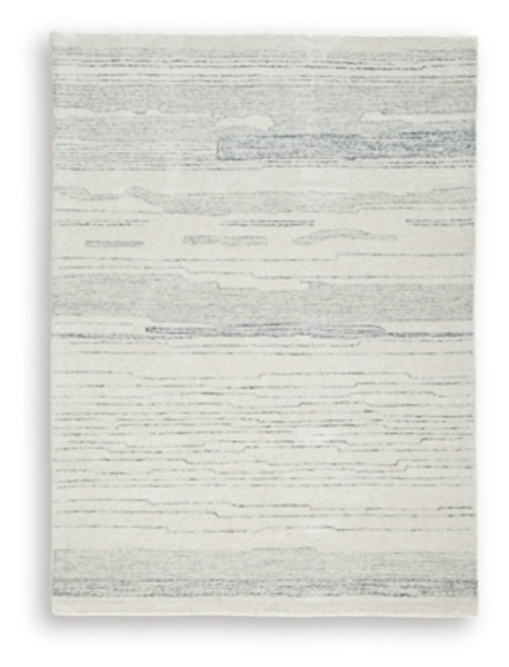 Ashley Genemost Ivory Blue 5' x 7' Area Rug Ashley Genemost Ivory Blue 5' x 7' Area Rug