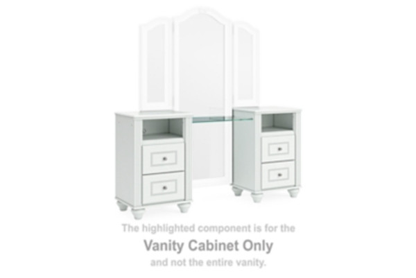 Ashley Maylilly White Vanity Cabinet Ashley Maylilly White Vanity Cabinet