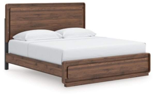 Ashley Hollinaze Walnut Brown King Panel Bed