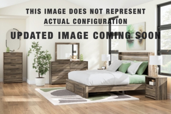 Ashley Baystorm Brown King Panel Storage Bed