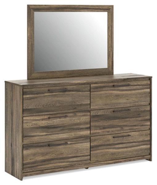 Ashley Baystorm Brown Dresser and Mirror