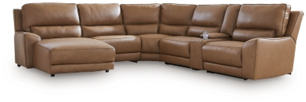 Ashley Silverbrooke Caramel 6-Piece Power Reclining Sectional with Chaise Ashley Silverbrooke Caramel 6-Piece Power Reclining Sectional with Chaise