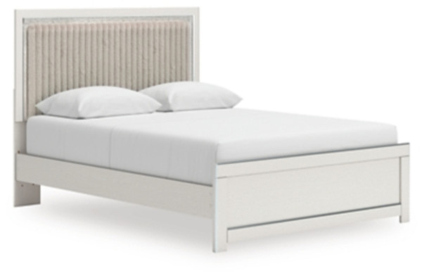 Ashley Birmonton Black Queen Upholstered Panel Bed