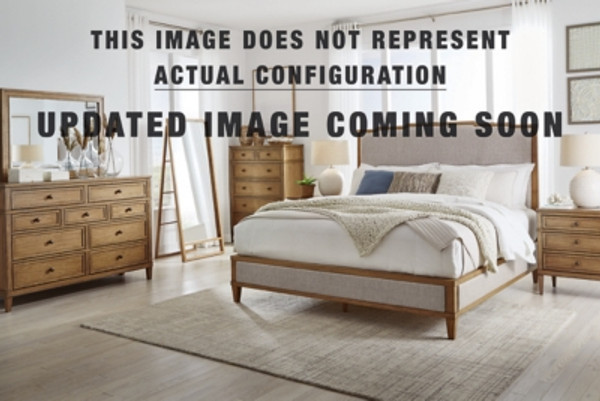 Ashley Sharlance Green Brown Queen Upholstered Panel Bed