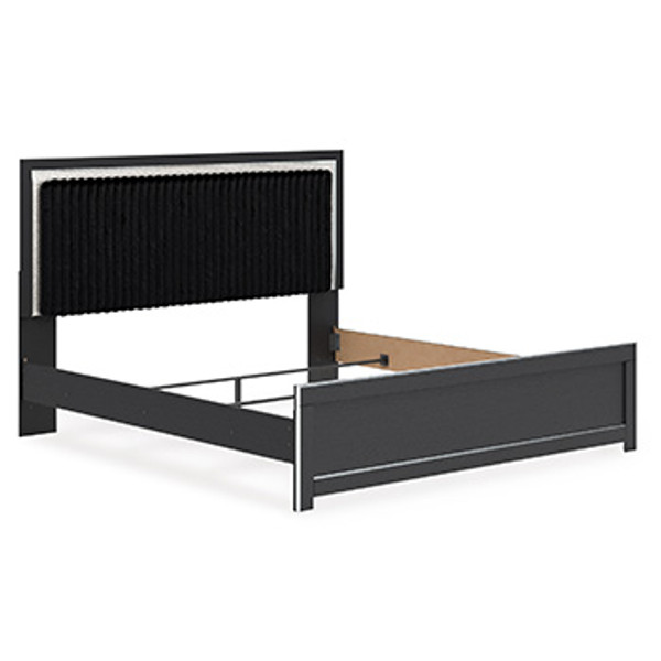 Ashley Birmonton White King Upholstered Panel Headboard