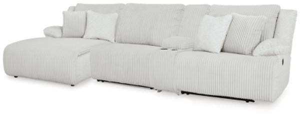 Ashley Top Tier Alloy 4-Piece Reclining Sectional with Chaise