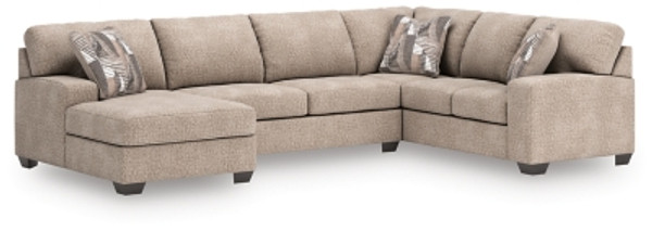 Ashley Newellen Greystone 3-Piece Sectional with Chaise 48405/17/34/48