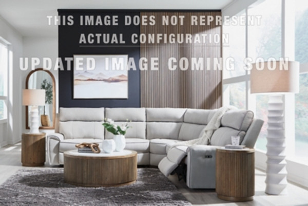 Ashley Grafton Pike Pearl Ash 5-Piece Power Reclining Sectional