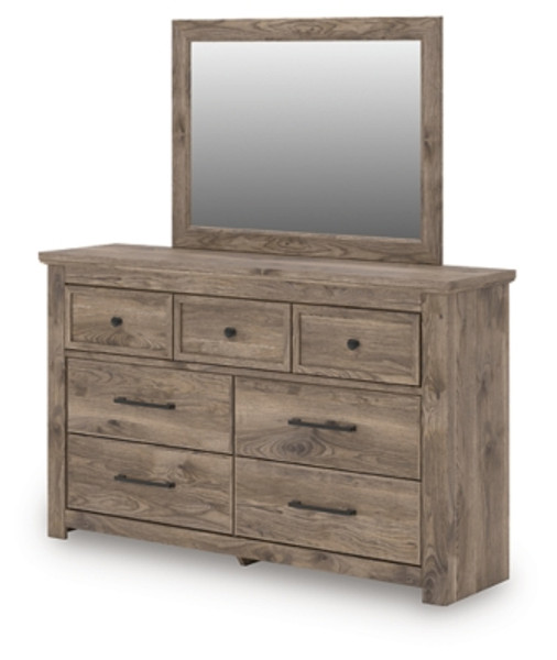 Ashley Keithland Brown Dresser and Mirror