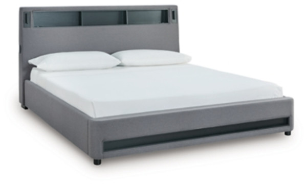 Ashley Cayberry Gray King Upholstered Bed