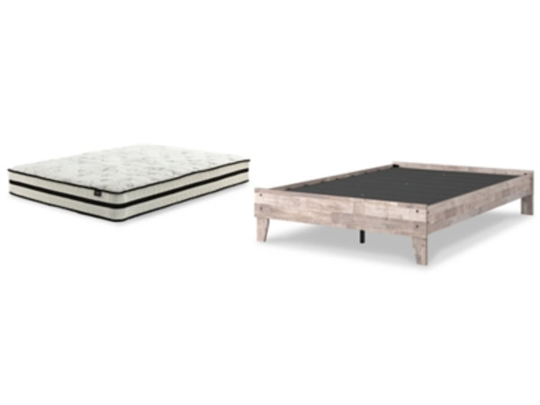 Ashley Neilsville Whitewash Full Platform Bed with Mattress EB2320/112/M696/21