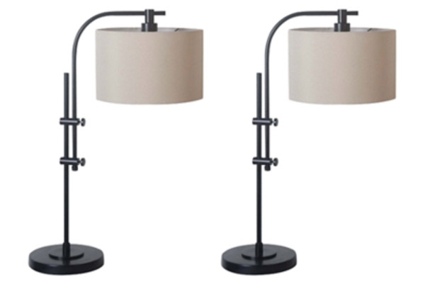 Ashley Baronvale Black 2-Piece Table Lamp Set Ashley Baronvale Black 2-Piece Table Lamp Set