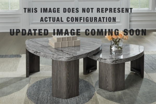 Ashley Surmour Gray Brown Coffee Table with 1 End Table