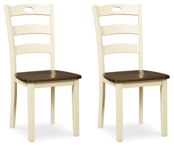 Ashley Woodanville Cream Brown 2-Piece Dining Room Chair Ashley Woodanville Cream Brown 2-Piece Dining Room Chair