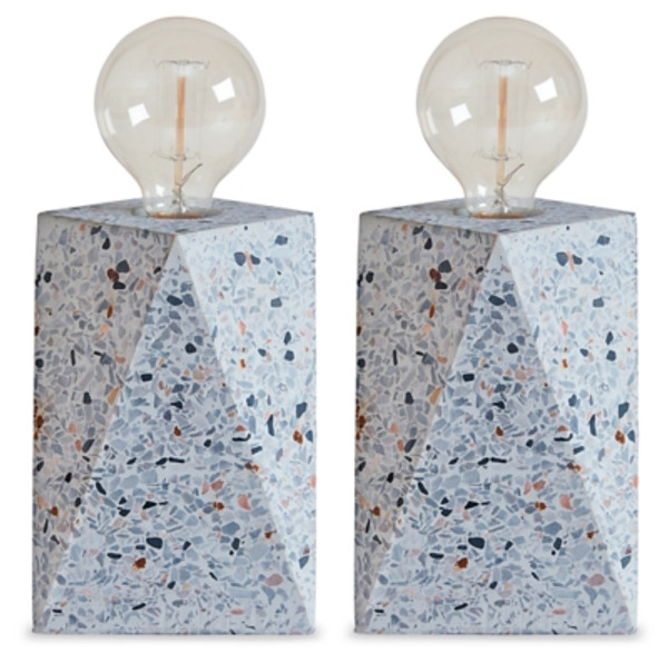 Ashley Maywick White 2-Piece Table Lamp Set Ashley Maywick White 2-Piece Table Lamp Set