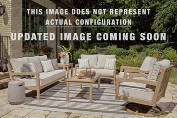 Ashley Hallow Creek Driftwood Outdoor Sofa and Loveseat