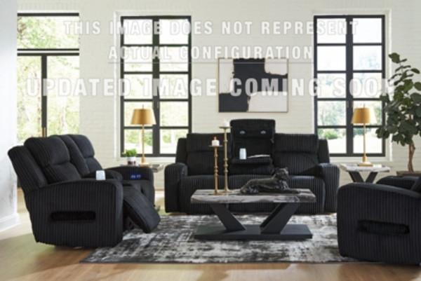 Ashley TwinBrooke Black Sofa, Loveseat and Recliner
