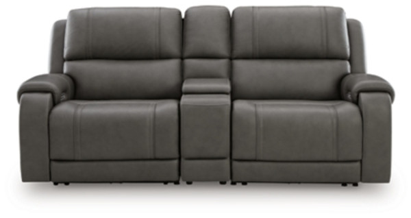 Ashley 5Z-Harrenhurst Anchor 3-Piece Power Reclining Sectional Loveseat with Console Ashley 5Z-Harrenhurst Anchor 3-Piece Power Reclining Sectional Loveseat with Console