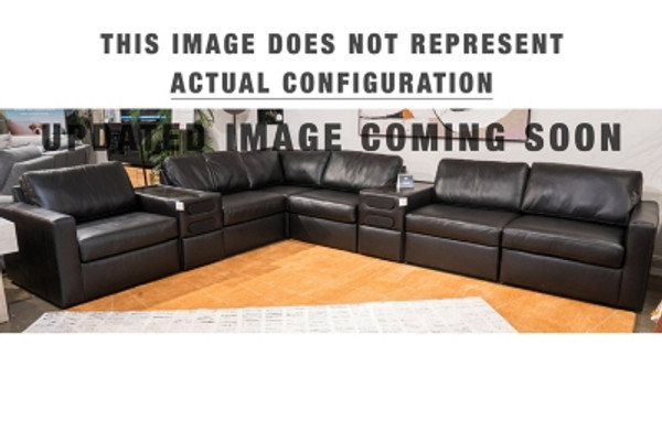 Ashley ModMax II Black 6-Piece Sectional with Chaise 74305/17/46(3)/64/77
