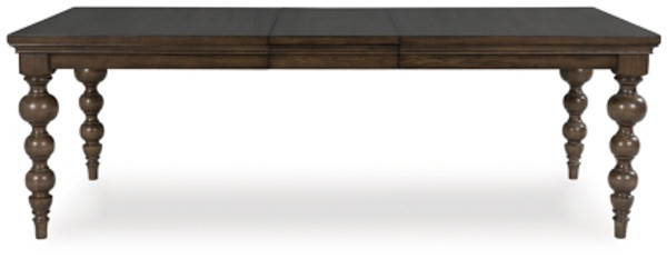 Ashley Veramond Dark Brown Dining Table and 4 Chairs and Bench