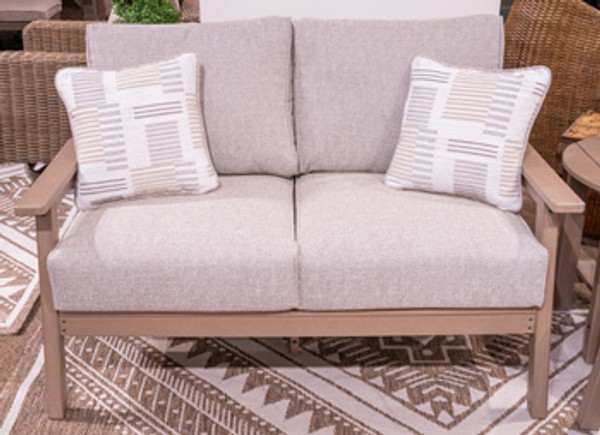 Ashley Cliffs Beach Driftwood Outdoor Loveseat with Cushion