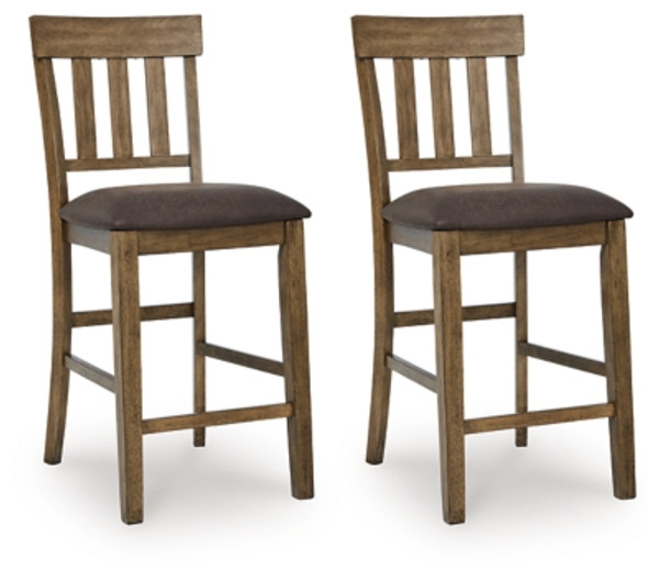Ashley Broxtyn Light Brown Counter Height Barstool (Set of 2) Ashley Broxtyn Light Brown Counter Height Barstool (Set of 2)