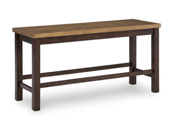 Ashley Anixburg Light Brown Dark Brown Counter Height Dining Bench