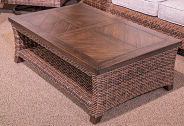 Ashley Drakes Beach Dark Brown Outdoor Coffee Table