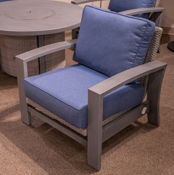Ashley Dillon Beach Blue Gray Outdoor Spring Lounge Chair