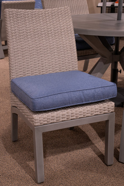 Ashley Dillon Beach Blue Gray Outdoor Side Chair with Cushion (Set of 2)
