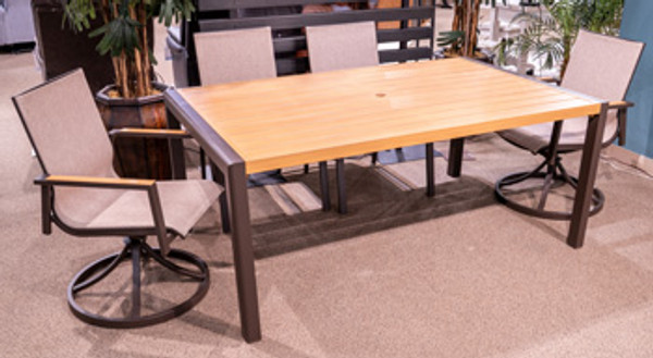 Ashley Carlsbad Beach Dark Brown Outdoor Dining Table