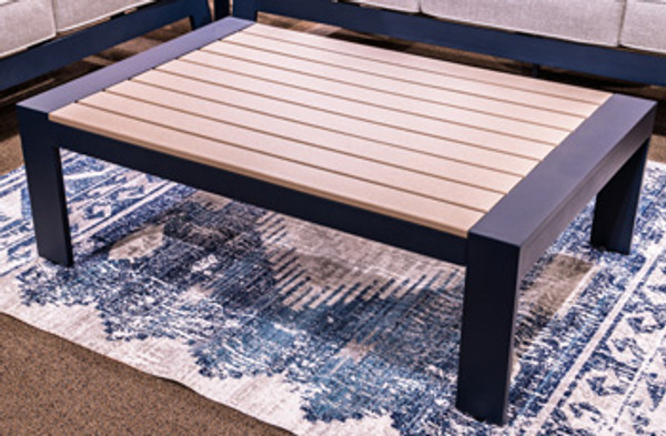 Ashley Mabry Shores Blue Outdoor Coffee Table