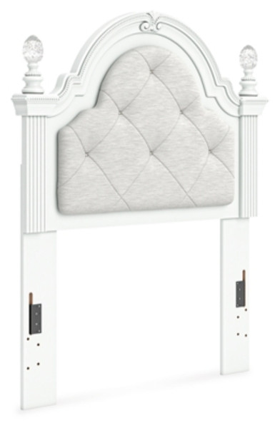 Ashley Maylilly White Twin Upholstered Panel Headboard Ashley Maylilly White Twin Upholstered Panel Headboard